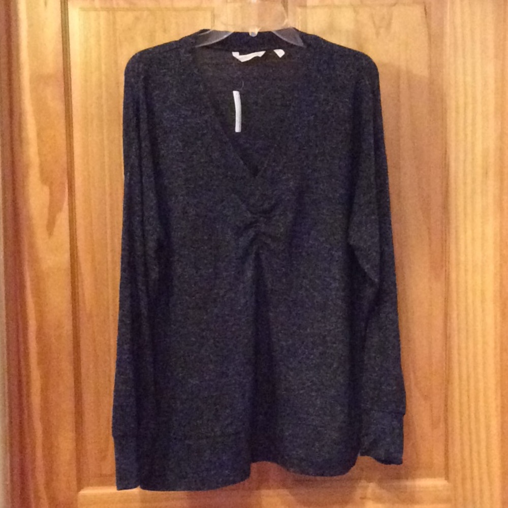 Soft Surroundings 1X marled tunic sweater